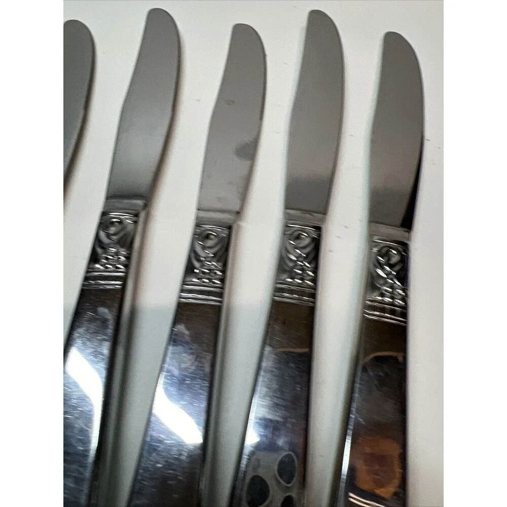 Oneida︱ Wm A Rogers︱  Stainless︱ Northland Dinner Knives︱ Set of 10︱Good Cond